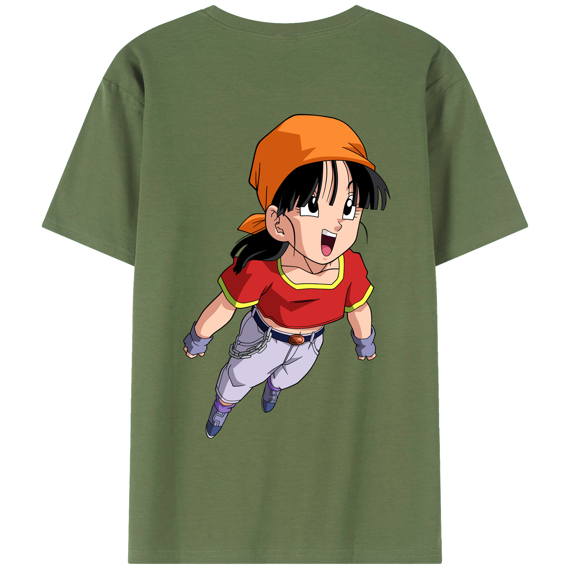 （画像用） ドラゴンボール パン DRAGON BALL Pan 綿100％ メンズ半袖Tシャツ（バックプリント） 通気性